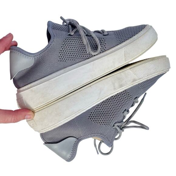 J Slide Grey Knit Platform Sneakers Size 8.5 - Picture 4 of 8